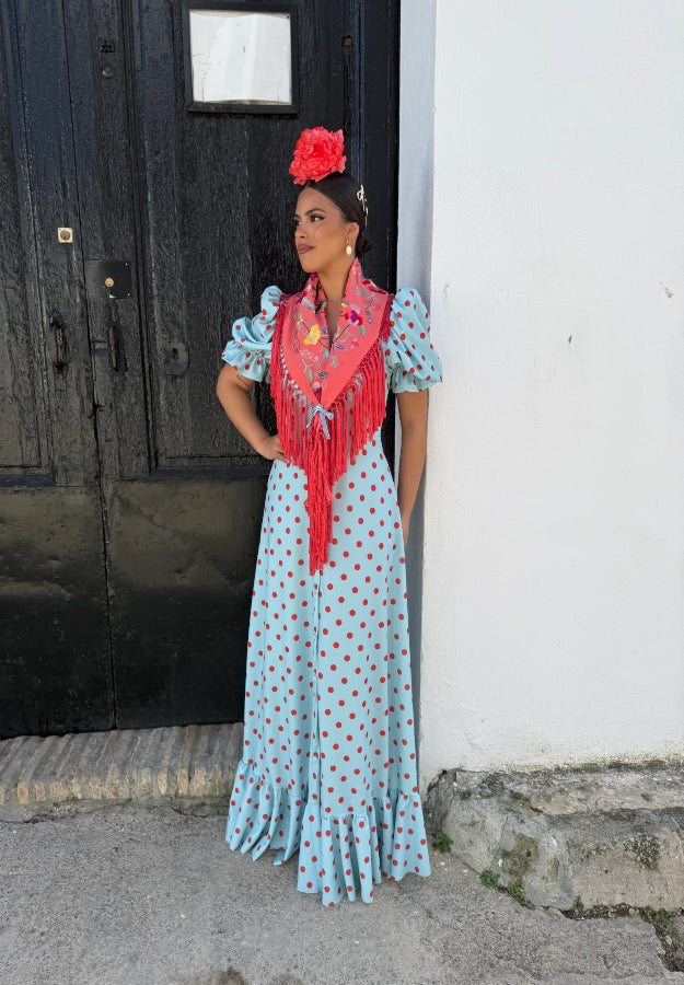 Bata Córdoba celeste y naranja