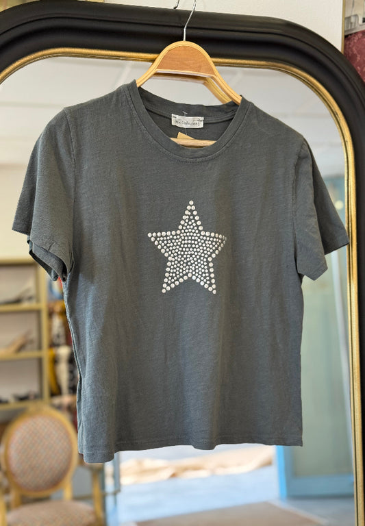 Camiseta estrella gris