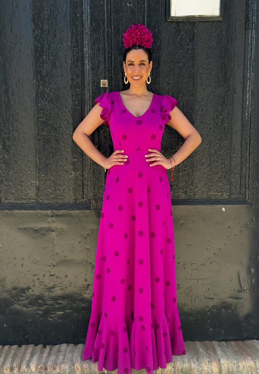 Bata Flamenca Morada