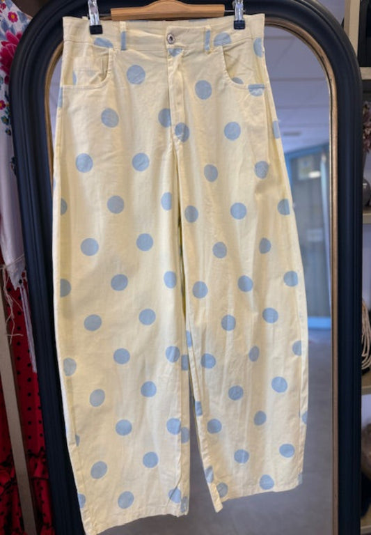 Pantalón Amarillo Lunares