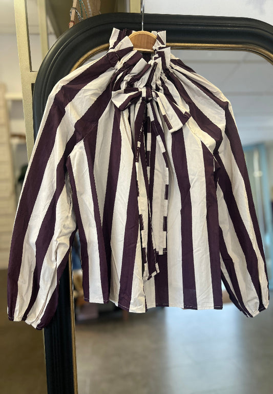 Blusa Cataleya Beige y Morada