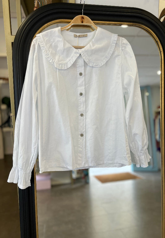 Camisa babero blanca
