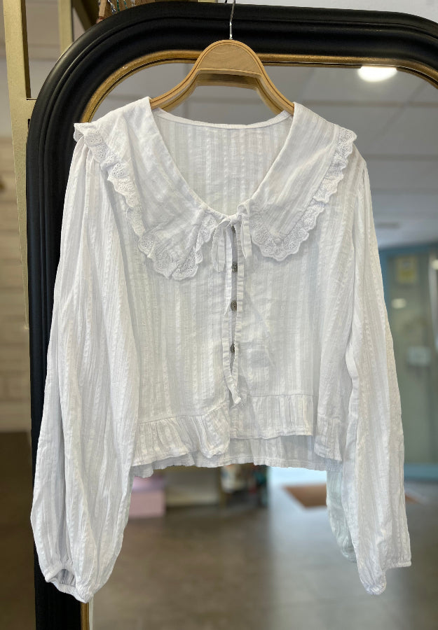 Blusa Blanca Bordados