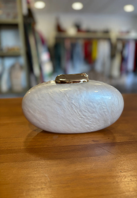 Cartera nacar ovalada