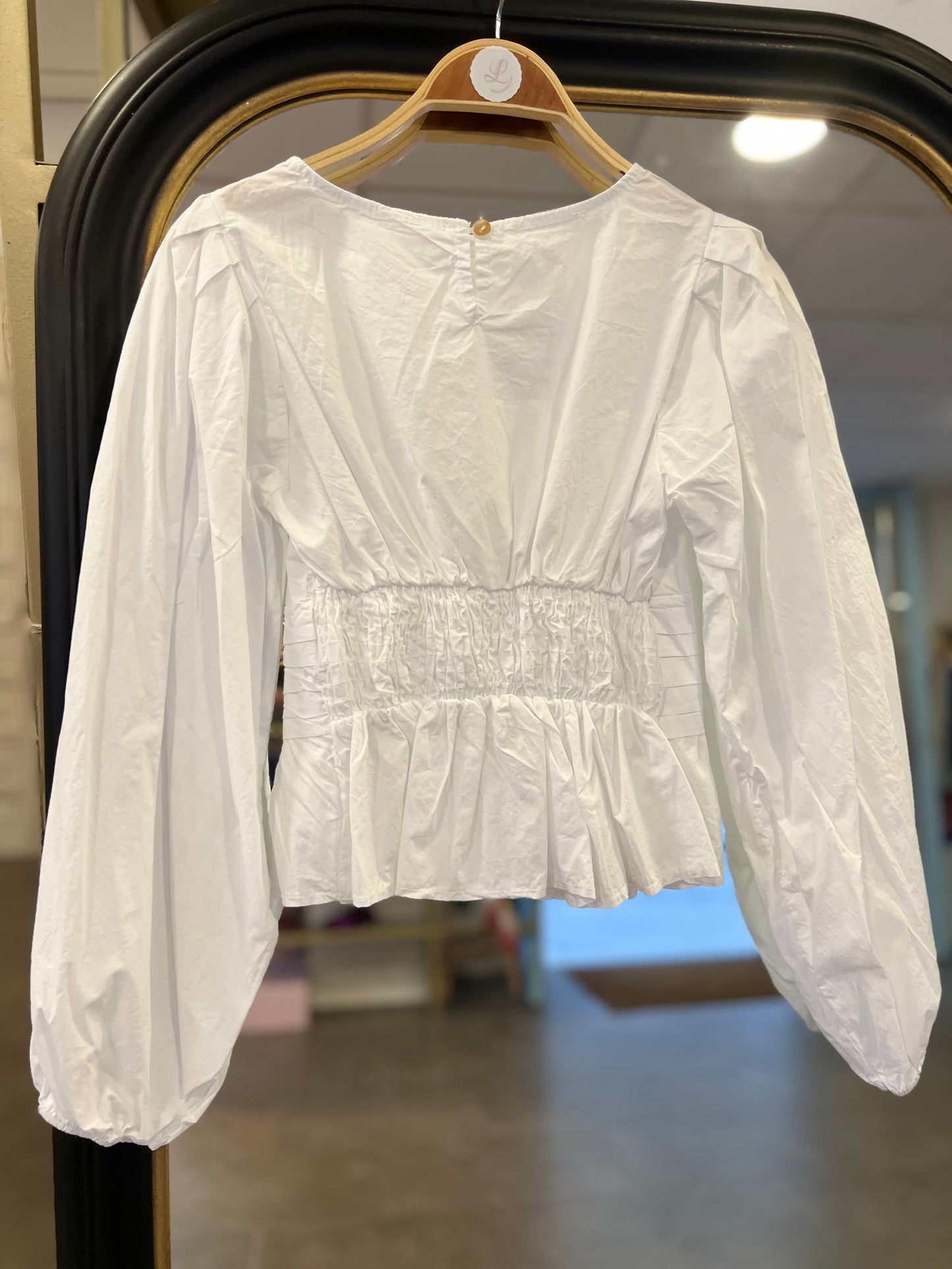 Blusa Tablas Blanca