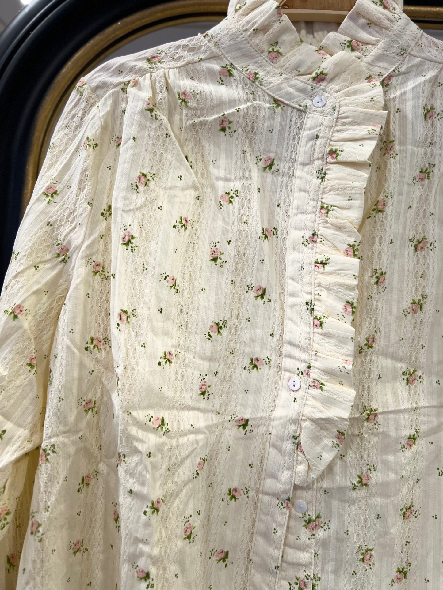 Blusa Beige Estampada