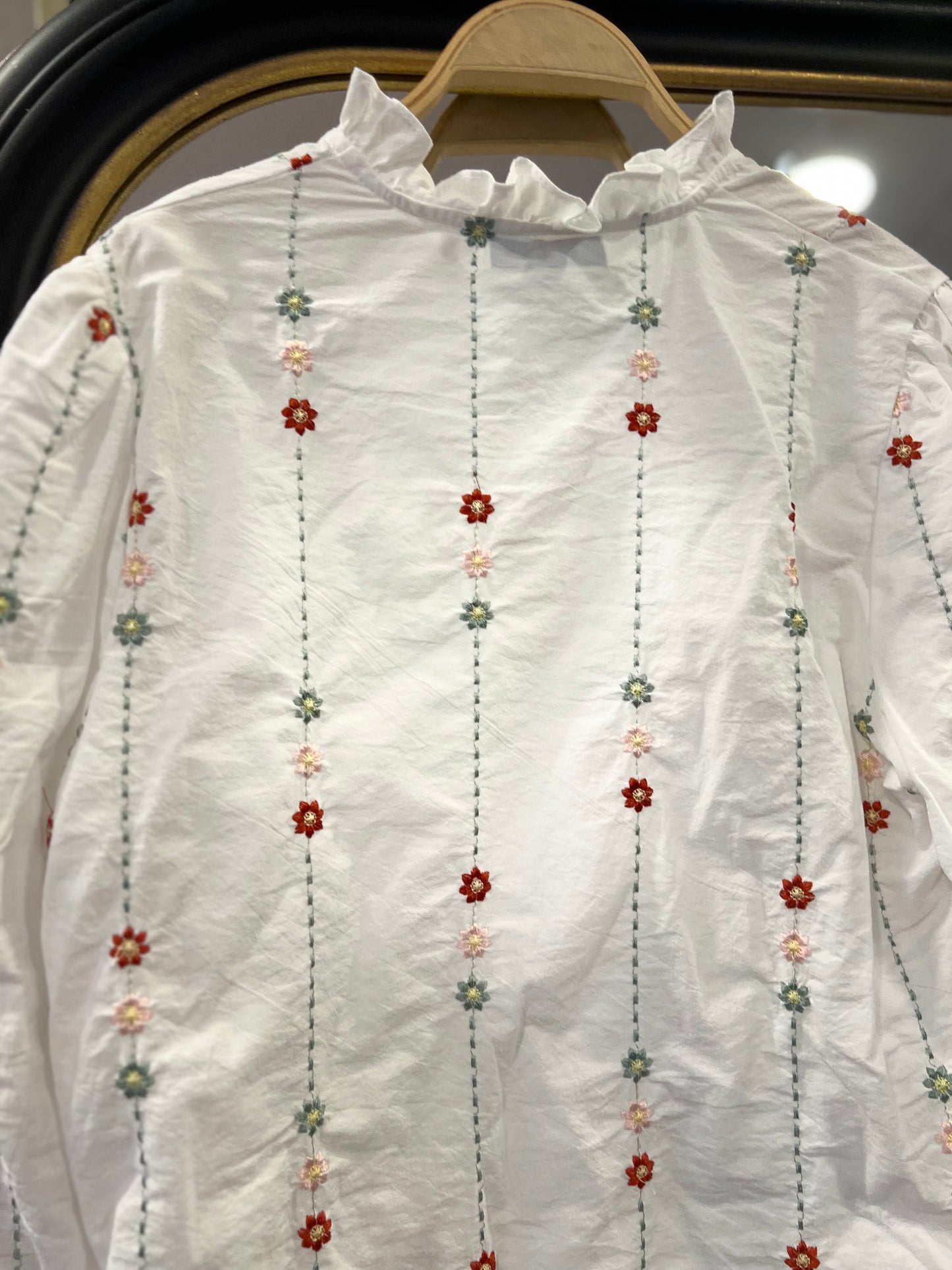 Blusa Blanca Estampada