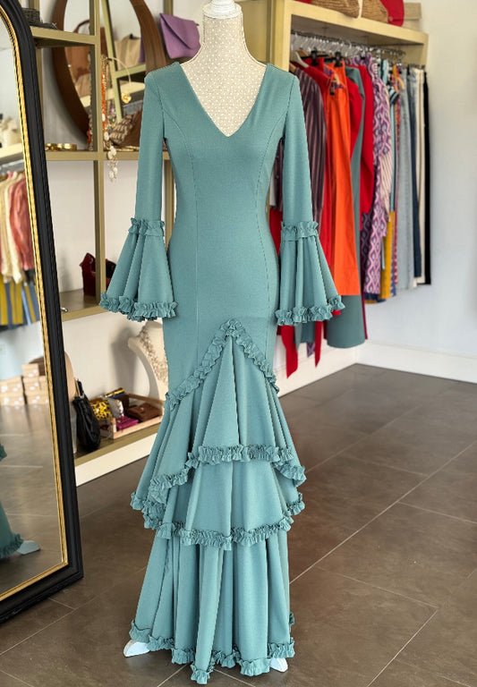Traje flamenca Giralda verde