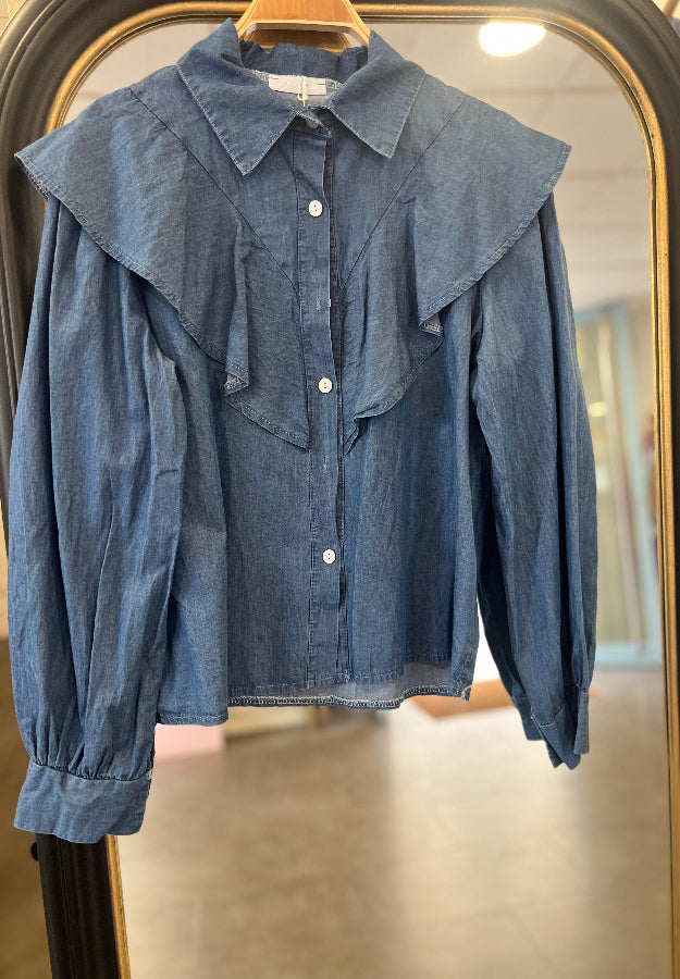 Camisa Vaquera Volante