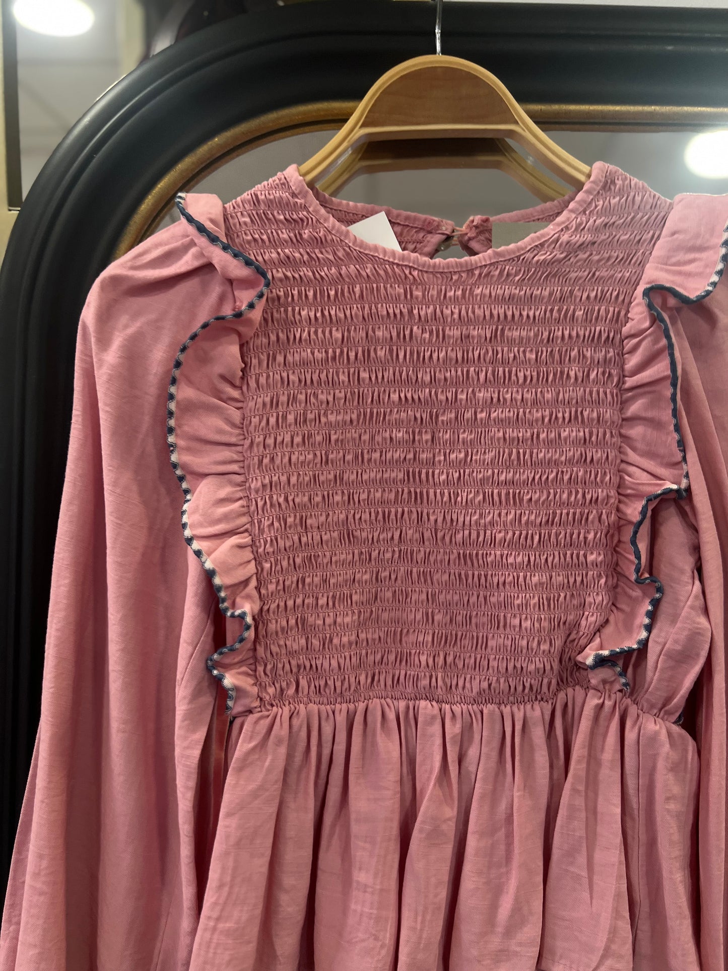 Blusa Volante Rosa Chicle