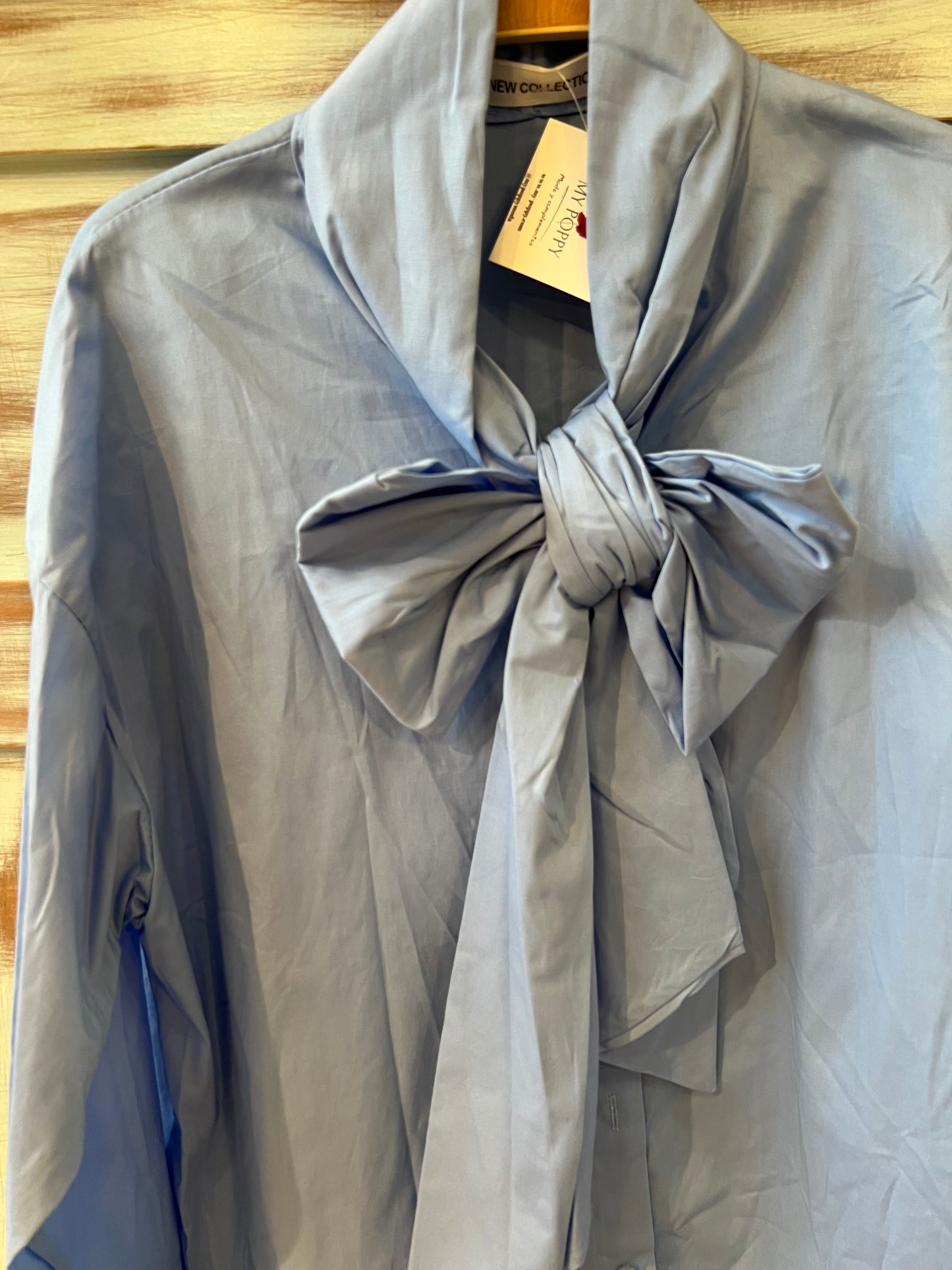 Camisa Lazada Celeste