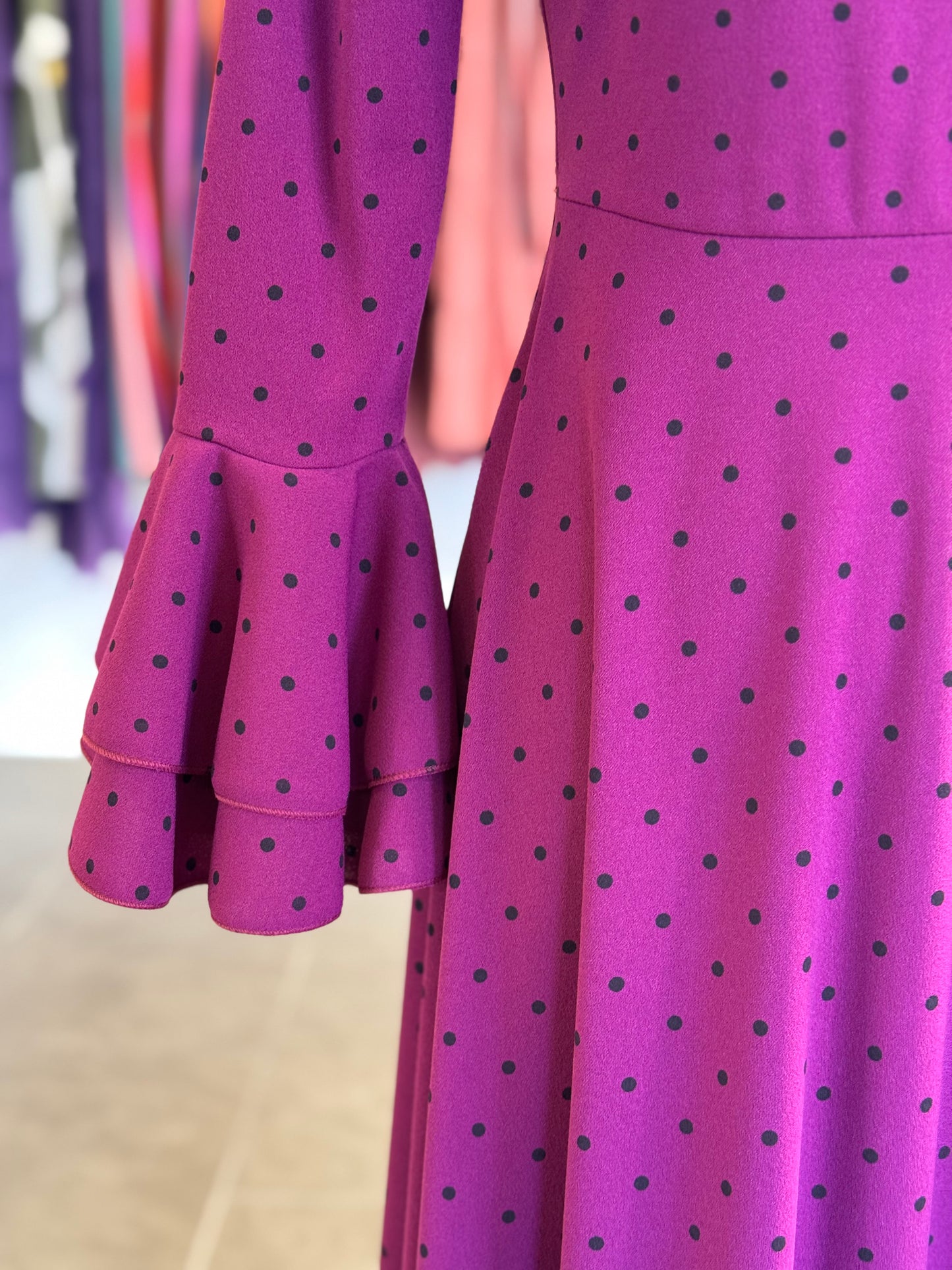 Traje Flamenca Almería buganvilla