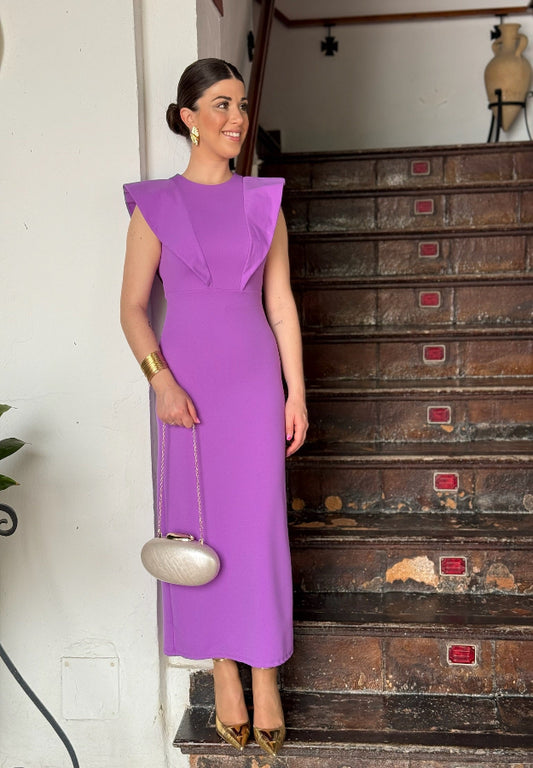 Vestido Carlota malva