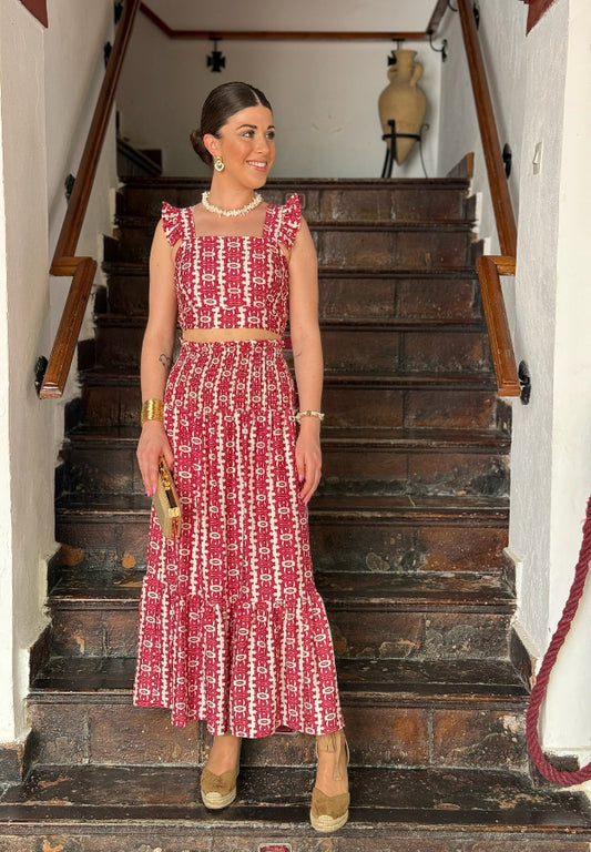 Conjunto Adela burdeos