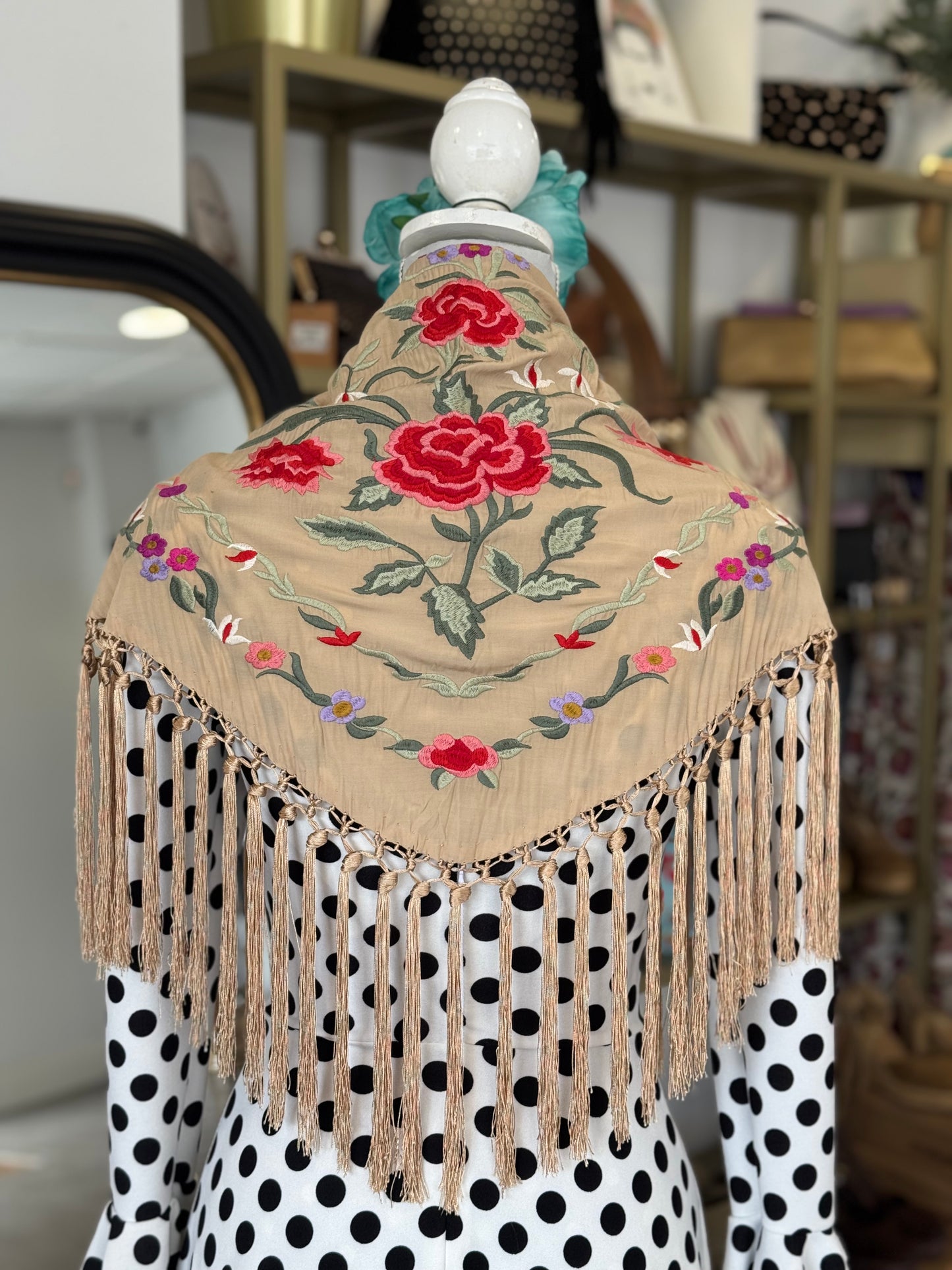 Mantón Lucia Camel