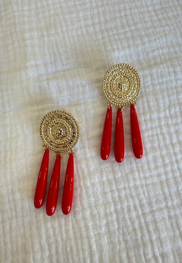 Pendiente boton rojo