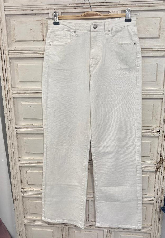 Vaquero blanco wide leg