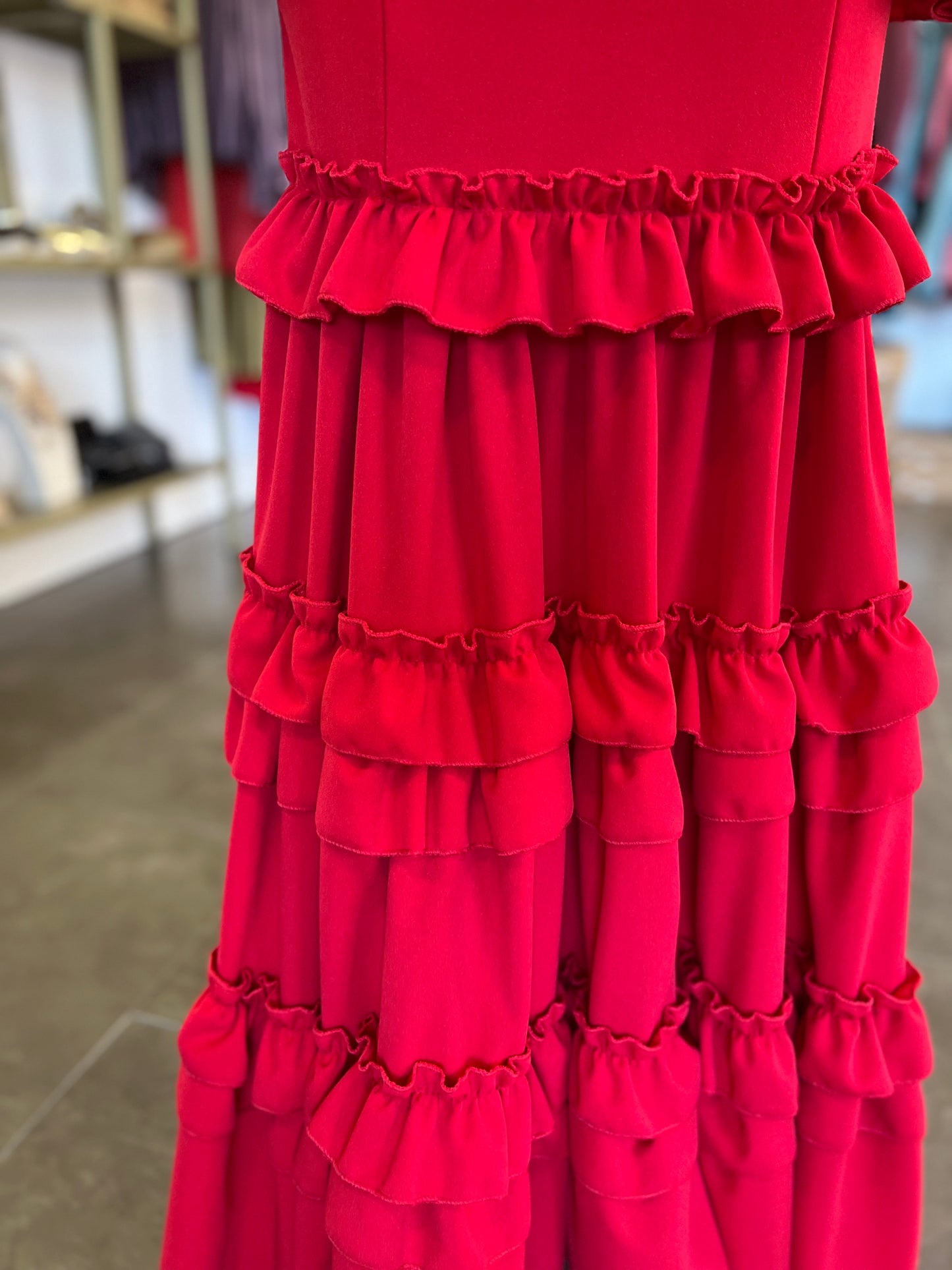 Traje Flamenca Irene Rojo