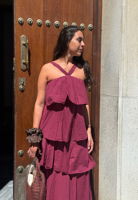 Vestido Gloria Burdeos
