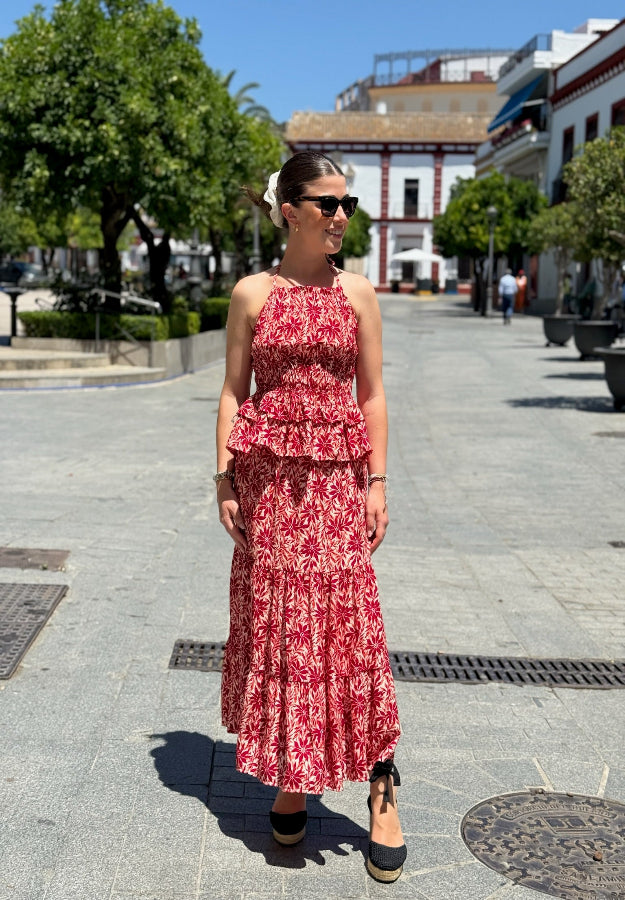 Conjunto María Granate y Coral