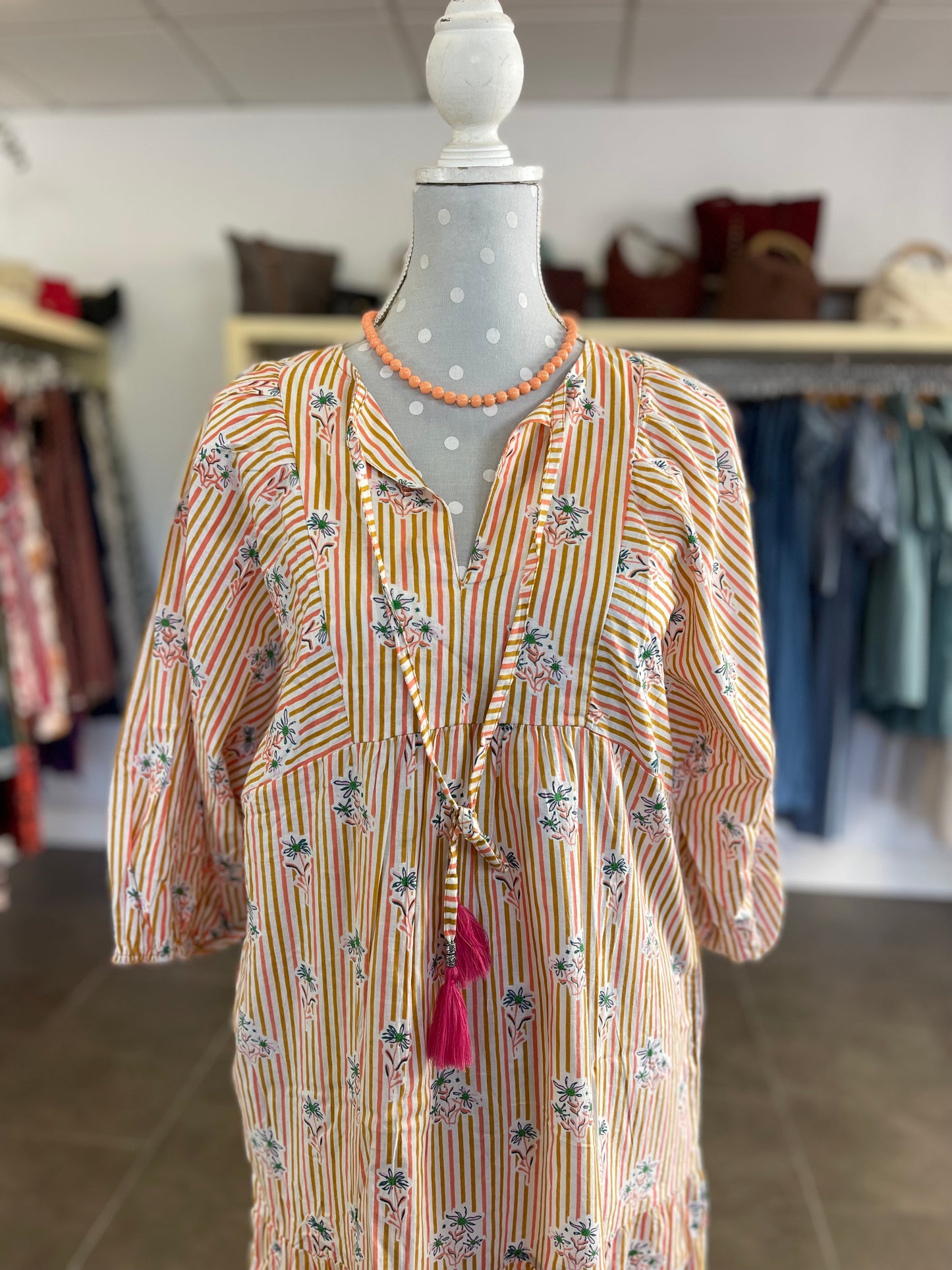 Vestido Indio beige