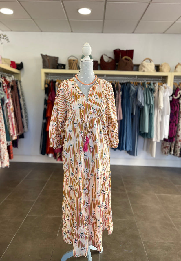 Vestido Indio beige
