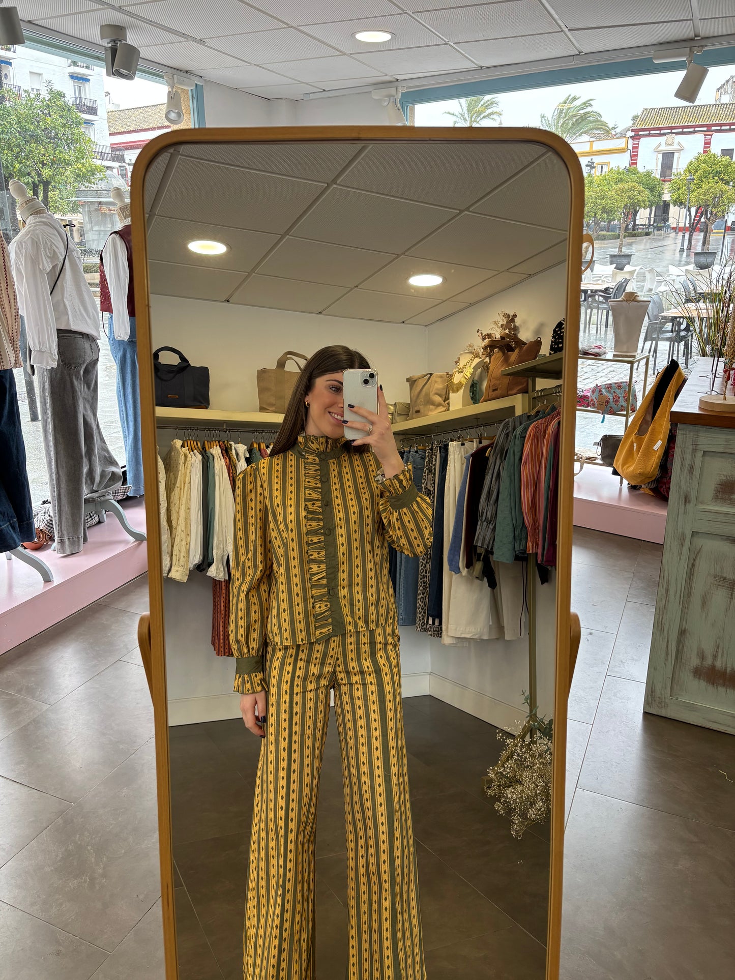 Conjunto Matilda amarillo y verde