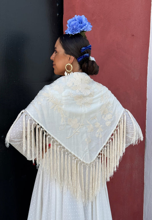 Mantón Lola beige