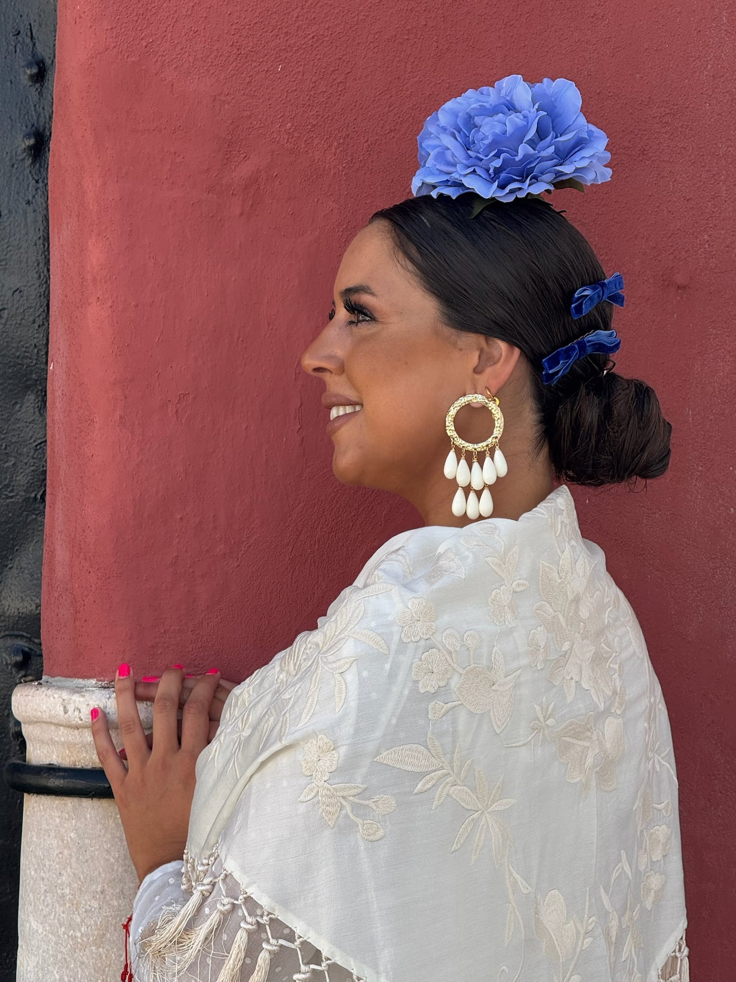 Mantón Lola beige