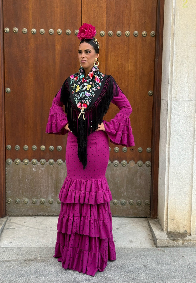 Traje Flamenca Rosario Buganvilla