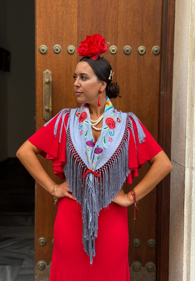Mantón Mariana Celeste