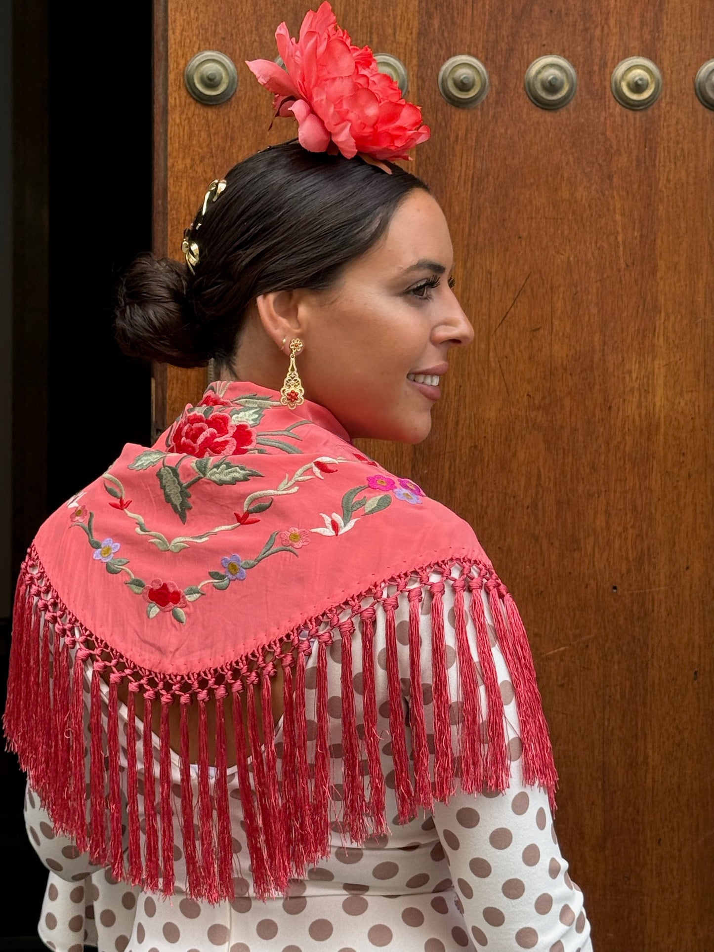 Mantón Lucia Coral
