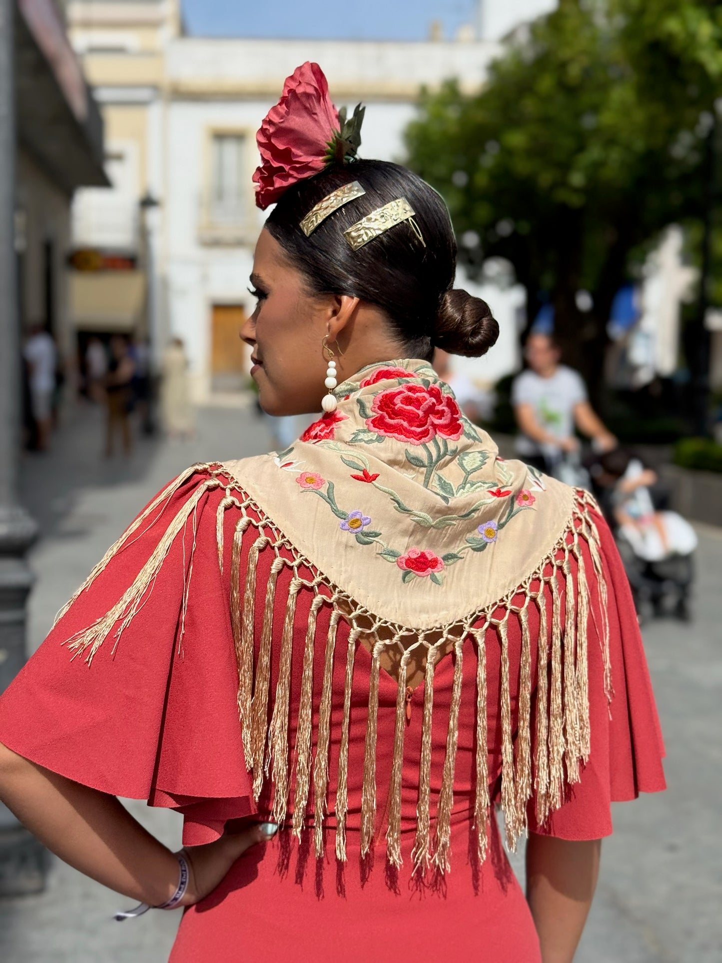 Mantón Lucia Camel