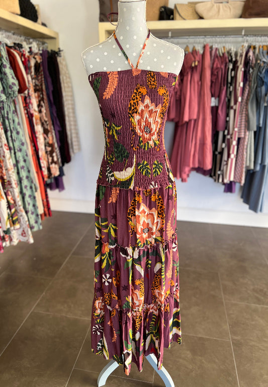 Vestido Aroha Berenjena