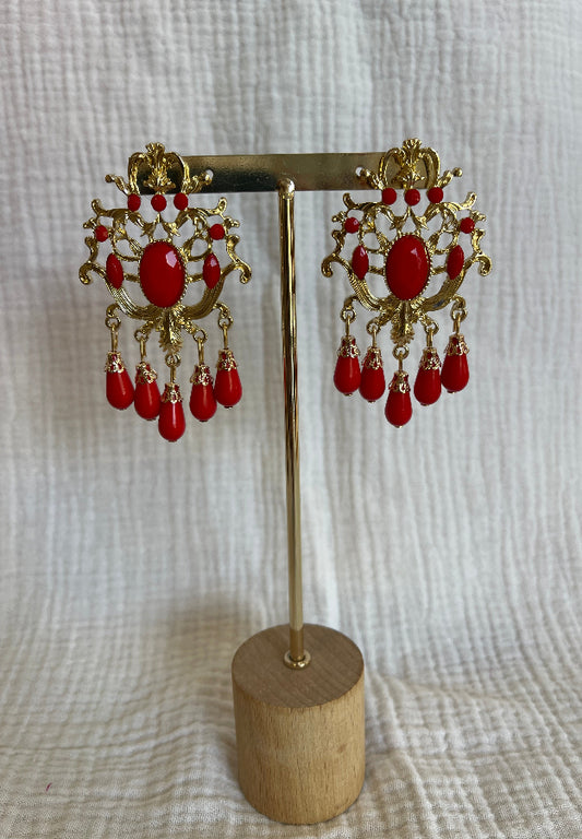 Pendiente Esperanza Rojo
