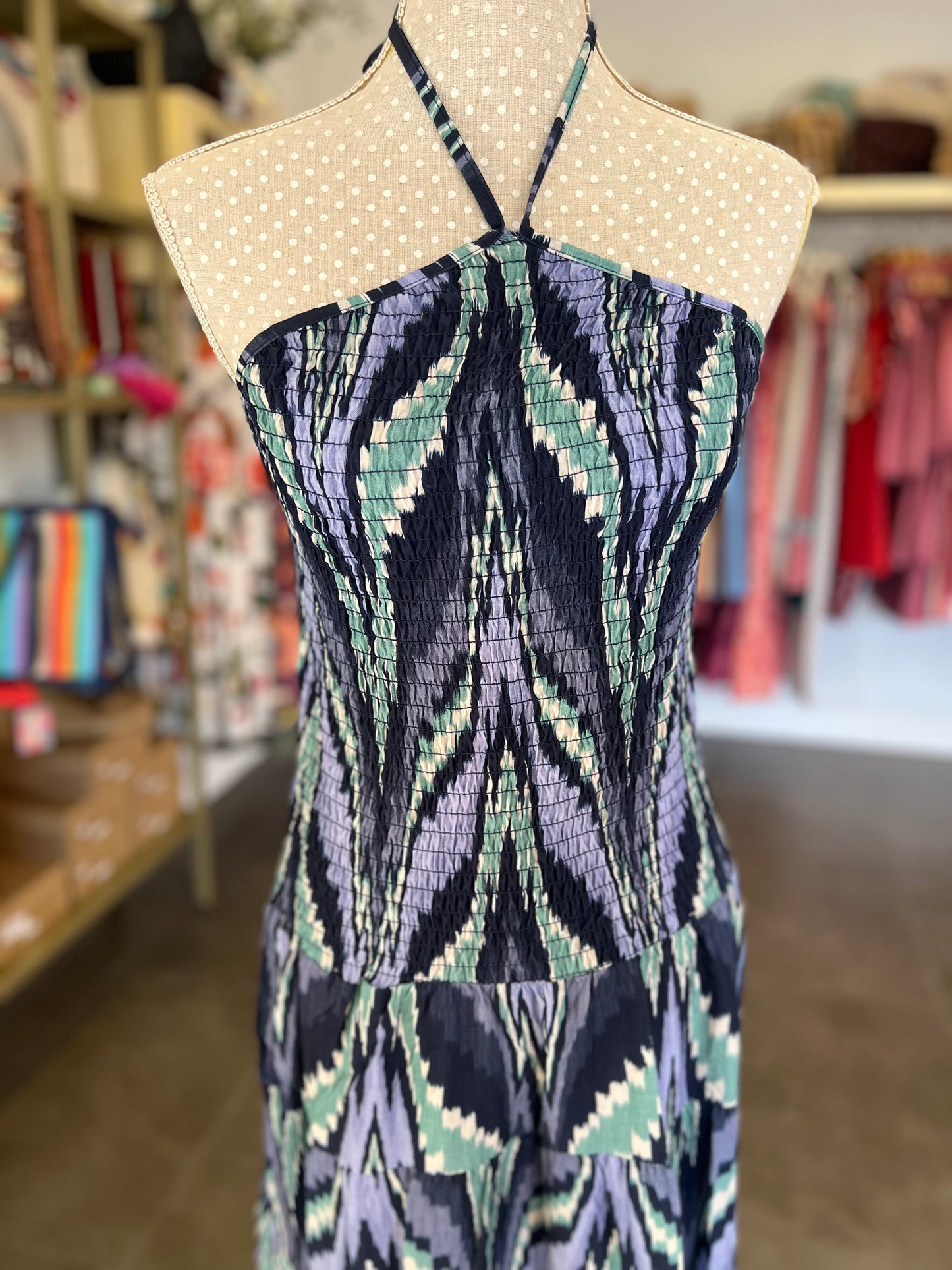 Vestido India Azul