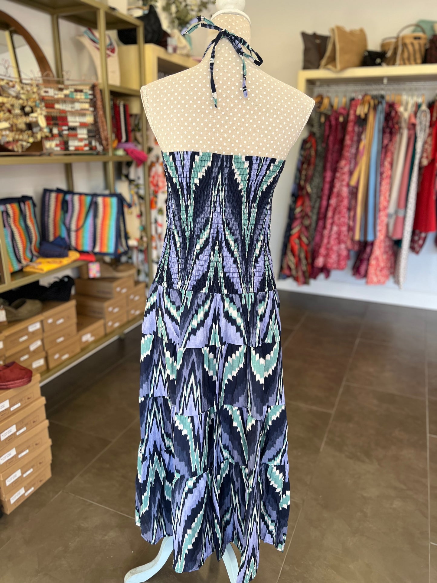 Vestido India Azul