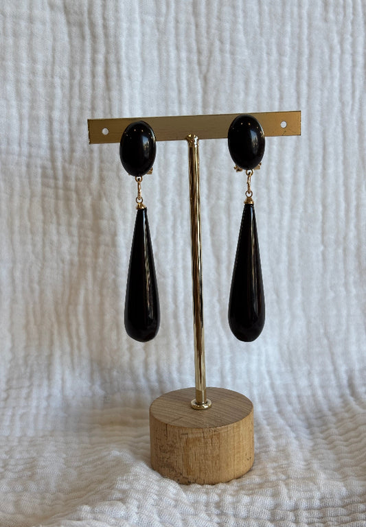 Pendientes Mery negros