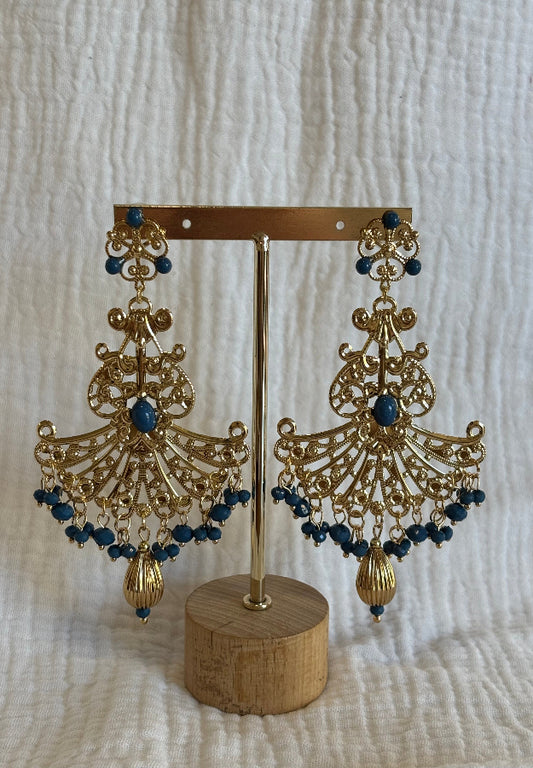 Pendiente Córdoba azul