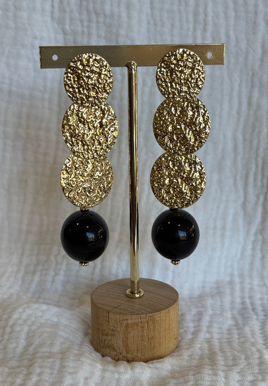 Pendiente Cádiz negro