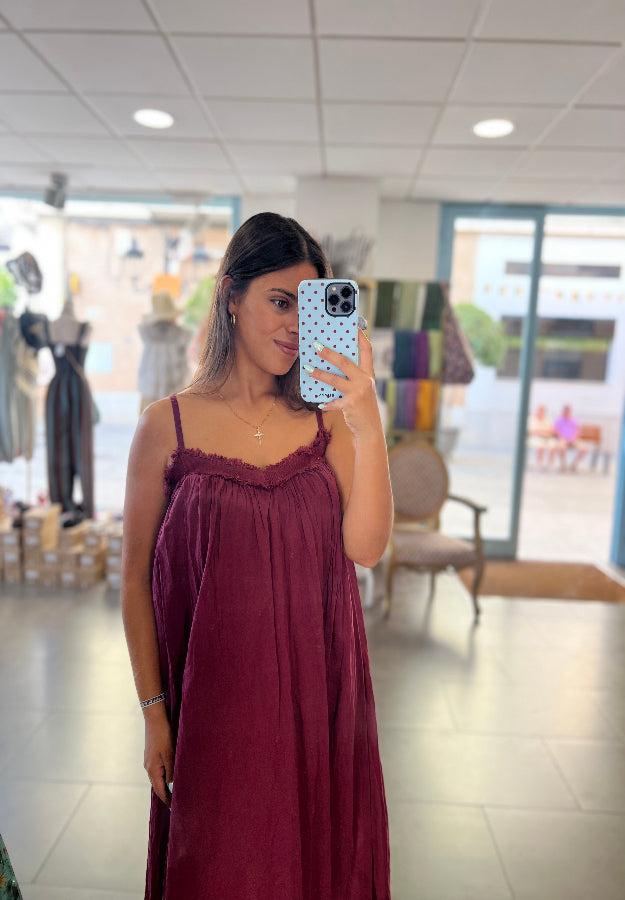 Vestido Ali burdeos