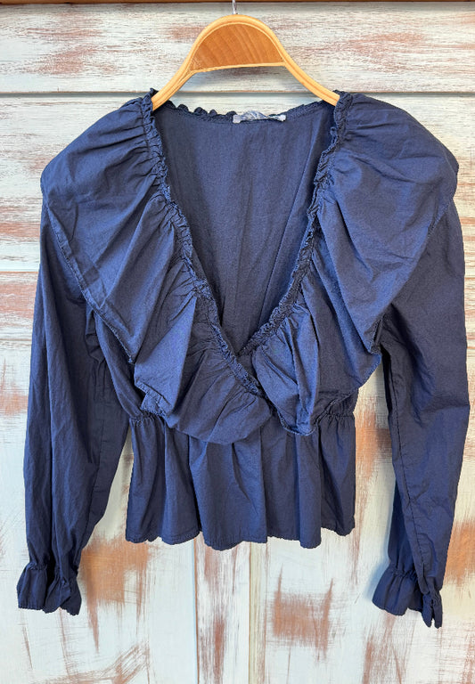 Blusa Tina azul marino