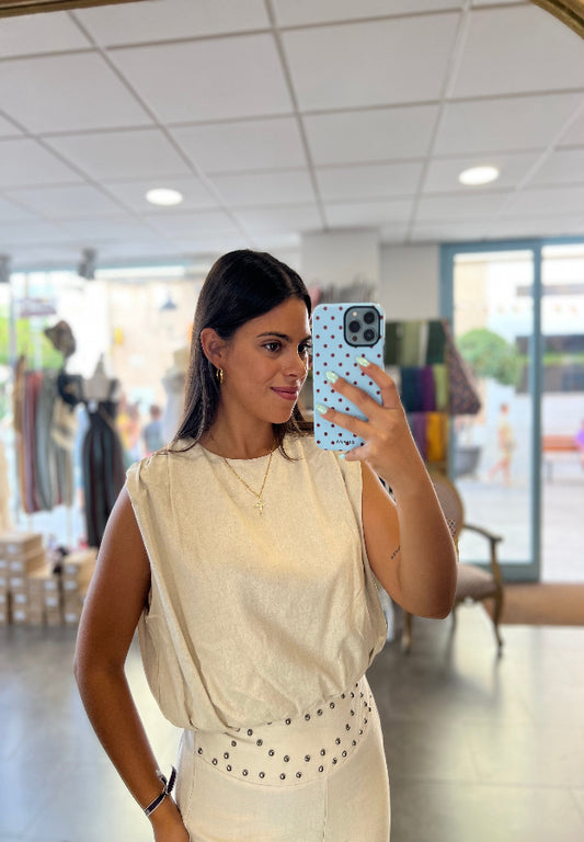 Top Salma beige