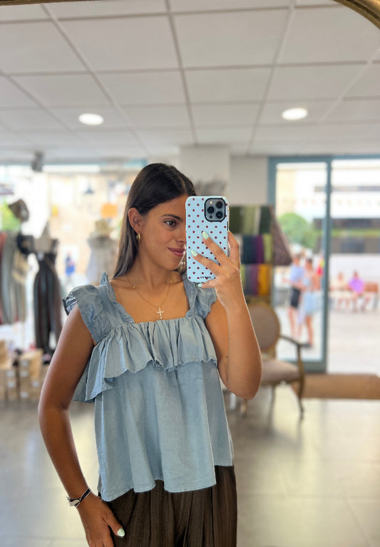 Blusa Alicia Celeste