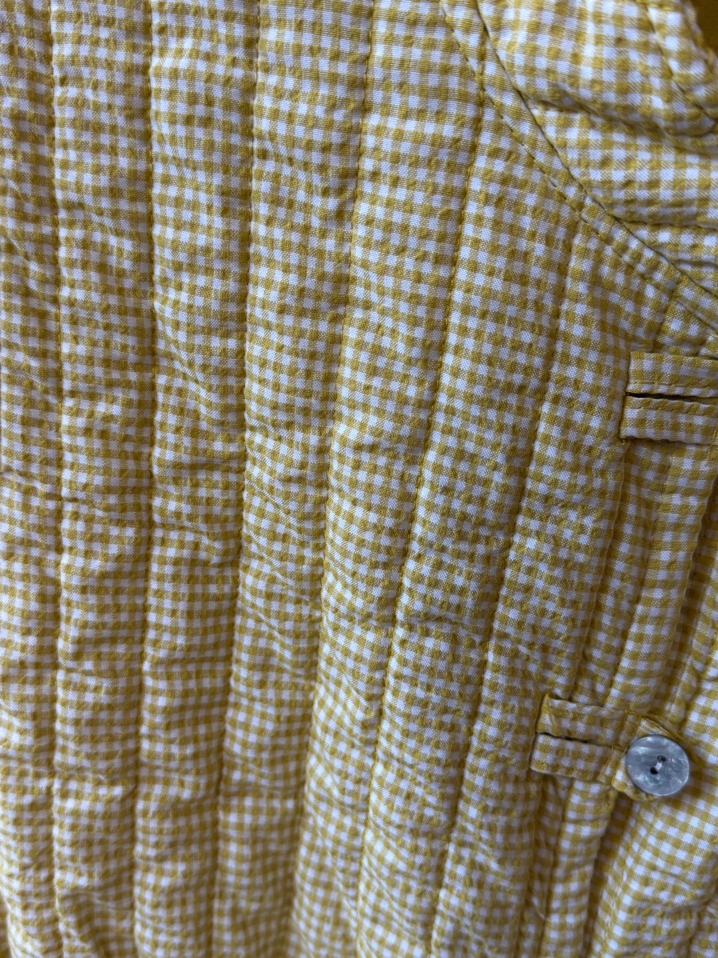 Chaleco vichy amarillo