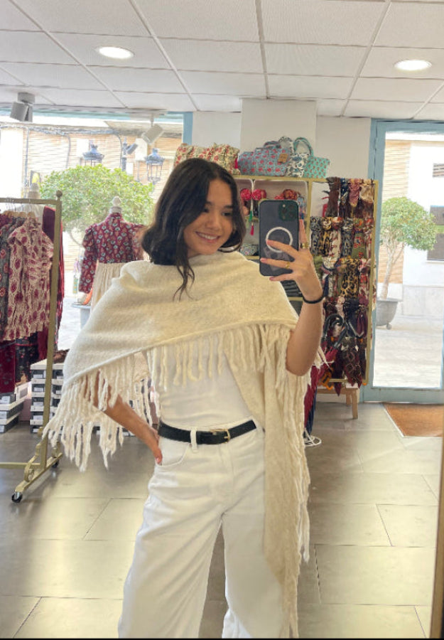 Poncho Beige