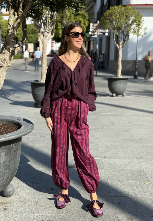 Pantalón Bombacho Morado