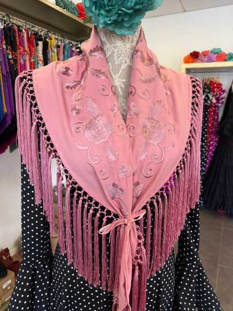 Mantón María al tono Rosa Maquillaje