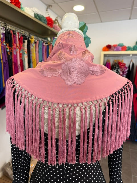 Mantón María al tono Rosa Maquillaje