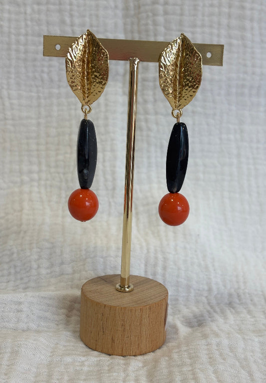 Pendiente Giralda negro